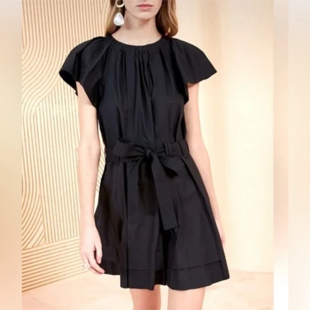 Ulla Johnson Mae Mini Black Dress Sz 14